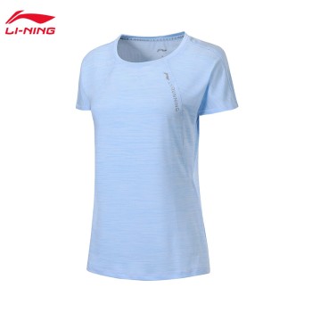Lining 李宁 跑步系列女子速干凉爽短袖T恤ATSP112