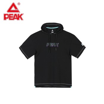 PEAK 匹克 态极2.0乐活系列男子镭射连帽短T恤 DF602341
