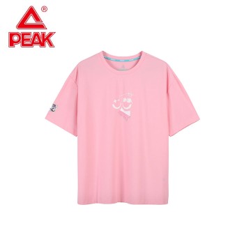PEAK 匹克 态极2.0乐活系列女子趣致笑脸冰感圆领短袖T恤 DF602332
