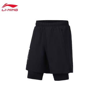 Lining 李宁 训练系列男子运动短裤AKSQ185