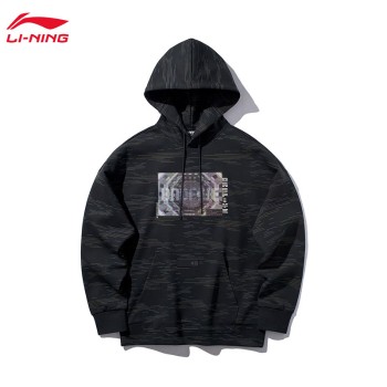 Lining 李宁 BADFIVE篮球系列男子宽松套头连帽卫衣AWDQ157
