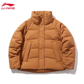 Lining 李宁 运动时尚系列女子70%宽松白鸭绒短羽绒服AYMP152