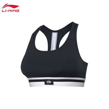 Lining 李宁 训练系列女子中度支撑紧身运动胸衣（特殊产品不予退换货)AUBQ024