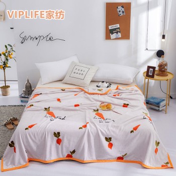 VIPLIFE 午睡毯家庭学生宿舍盖毯沙发毯毛毯卡通图样 单人1.2m