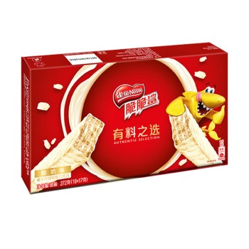 雀巢脆脆鲨酸奶味威化代可可脂巧克力