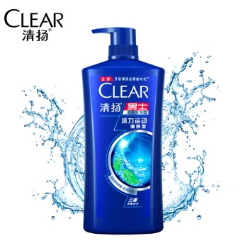 【积分】清扬男士去屑洗发露活力运动型蓝瓶CRT[DSC][CSLT]