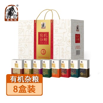 【特产】塞翁福有机杂粮8盒装（红色）3200g