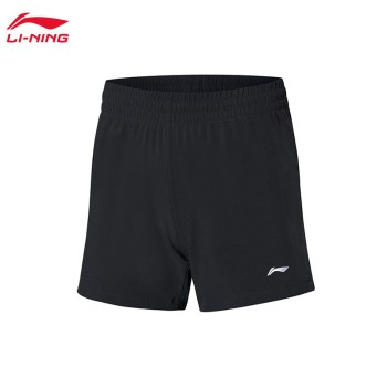 Lining 李宁 跑步系列女子速干凉爽运动短裤AKSP144