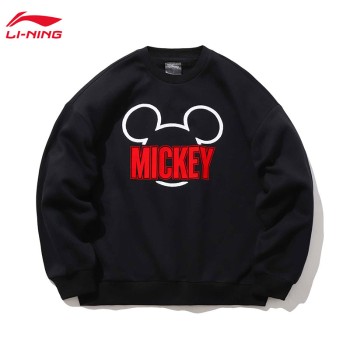 Lining 李宁 迪士尼米奇联名款女子宽松套头卫衣AWDP748