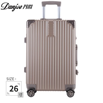 DANJUE 丹爵 轻质感ABS铝框设计旅行箱合金拉杆海关密码锁行李箱26寸 D56-26