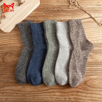 MiiOW 猫人 男士冬季中筒羊毛袜（10双装）MR2031-10