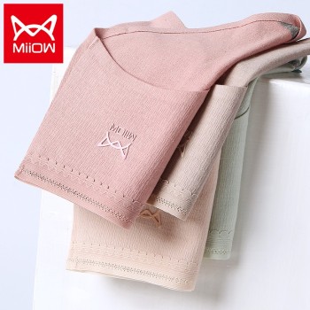 MiiOW 猫人 女士棉质透气石墨烯内裤（4条装）MR7010-4