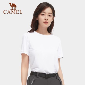 Camel 骆驼 男女款圆领速干T恤 V1S2VV934