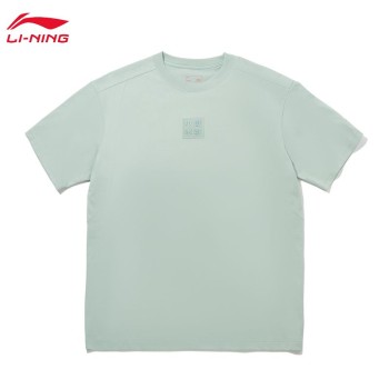 Lining 李宁 中国李宁男女同款宽松短袖文化衫AHSW049