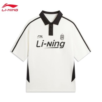 Lining 李宁 男女同款宽松短袖POLO衫APLW955