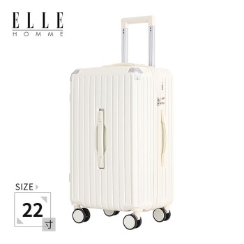 ELLE HOMME 防碰撞包角拉链带充电接口拉杆箱 22寸 EH2406