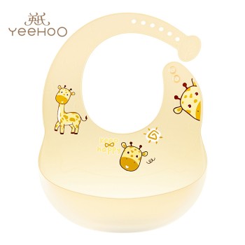 英氏卡通硅胶围兜