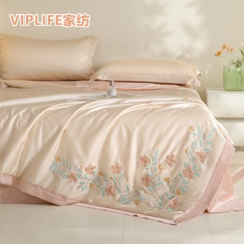 VIPLIFE 高端兰精天丝刺绣夏被 200*230cm