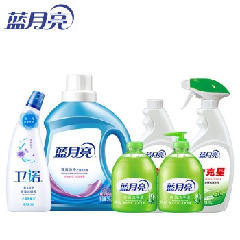 蓝月亮 家居清洁组合（洗衣液+洁厕液+洗手液+油污净）