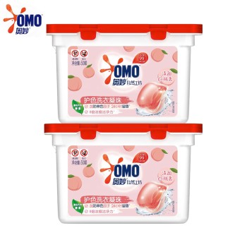 OMO 奥妙 桃桃香柔洗衣凝珠400g+400g (100颗)
