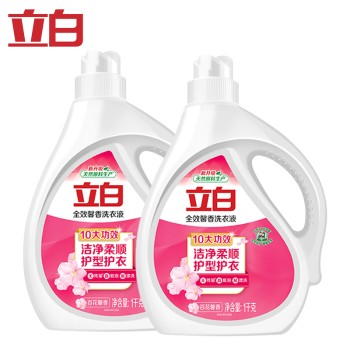 立白 全效馨香洗衣液1kg（2瓶）