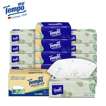 得宝苹果木香抽纸4层90抽16包T2280-A