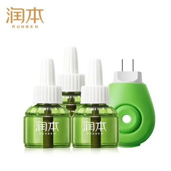 RUNBEN 润本 电热蚊香液组合(1器+3补充液)新旧包装随机发货