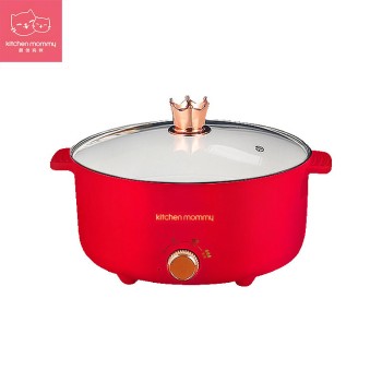 厨创妈咪红色电火锅YW-L28