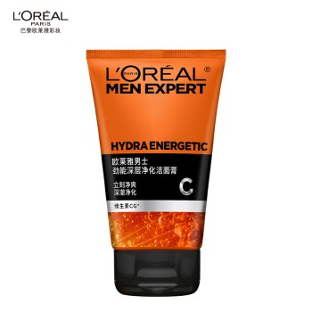L'OREAL 欧莱雅 男士劲能深层净化洁面膏100ml