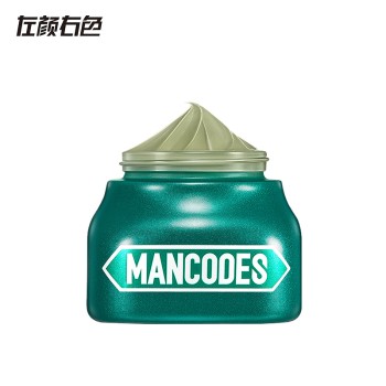MANCODES 左颜右色 茶树修护清洁泥膜+黑钻面膜两片150g ZYYS64