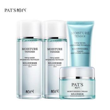 PAT'S 柏氏 水柔保湿奢套装(洁面120ml+水100ml+乳80ml+霜50g)
