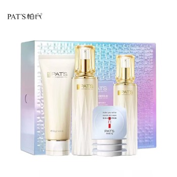 PAT’S 柏氏 钻光晶透奢宠套装(洁面100g+水118ml+乳100g+霜4g*4)