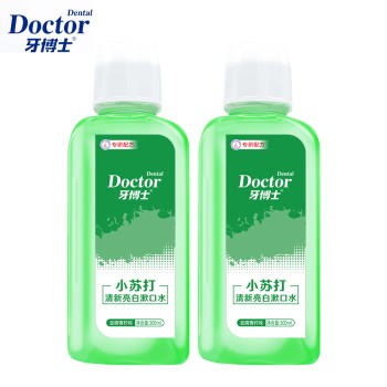 牙博士 小苏打清新亮白漱口水300ml*2