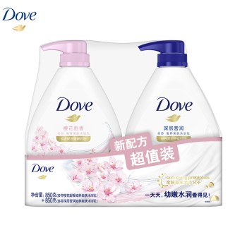 Dove 多芬 沐浴乳深层营润+樱花甜香优惠装 850g+850g
