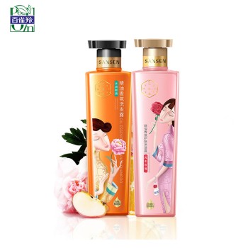 SANSEN 三生花 精油香氛洗发沐浴(水润+玫瑰）中瓶2件装