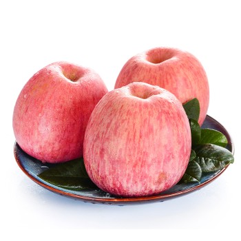 陕西洛川 红富士苹果3斤家庭装 果径75-80mm