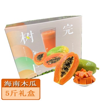 海南红心木瓜5斤礼盒
