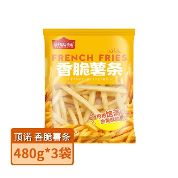 顶诺 香脆薯条480g*3袋BL001