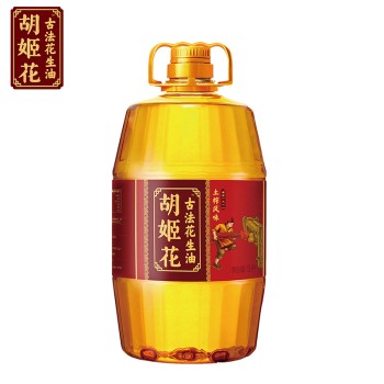 胡姬花 古法土榨花生油5L家庭装