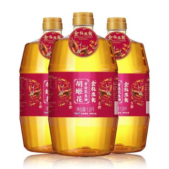 胡姬花 金衣玉食花生油1.8L*3瓶