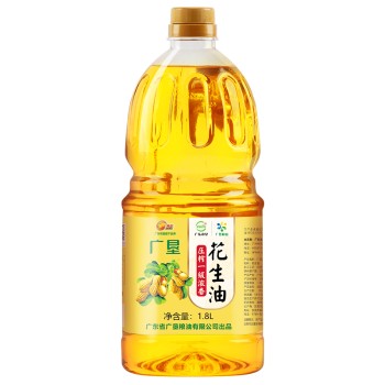 广垦粮油 物理压榨花生油 浓香一级食用油 家用健康植物油1.8L 小资生活