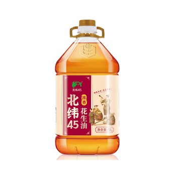 北纬45 浓香花生油5L大规格家庭装