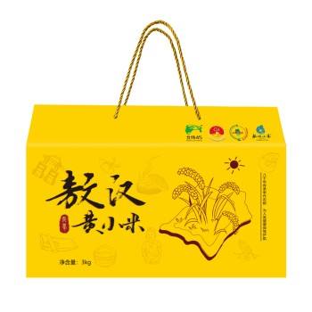北纬45赤峰敖汉黄小米礼盒3.0kg（500g*6块）