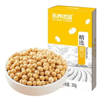 乐养优品精选黄豆350g*2盒