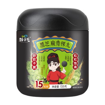 劲家庄 黑芝麻青稞丸 135克/罐