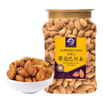 天生好果 巴旦木358克炒货坚果零食