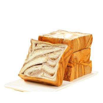 面包计划 手工厚切可可吐司面包可可味550g/箱*2箱早餐