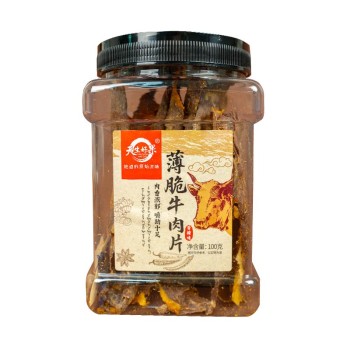 天生好果 薄脆牛肉片100克休闲零食