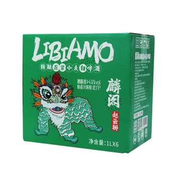 麟阁 精酿小麦鲜啤酒/1L（比利时口味）（嗨享装）*6整箱