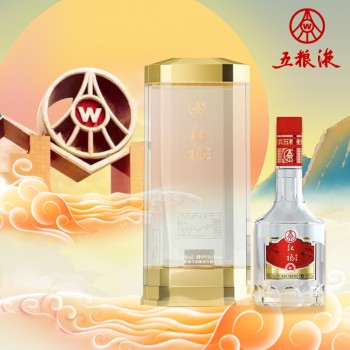 【500ml*6瓶整箱】五粮液 典藏红福52度浓香型白酒 红福熊猫桶